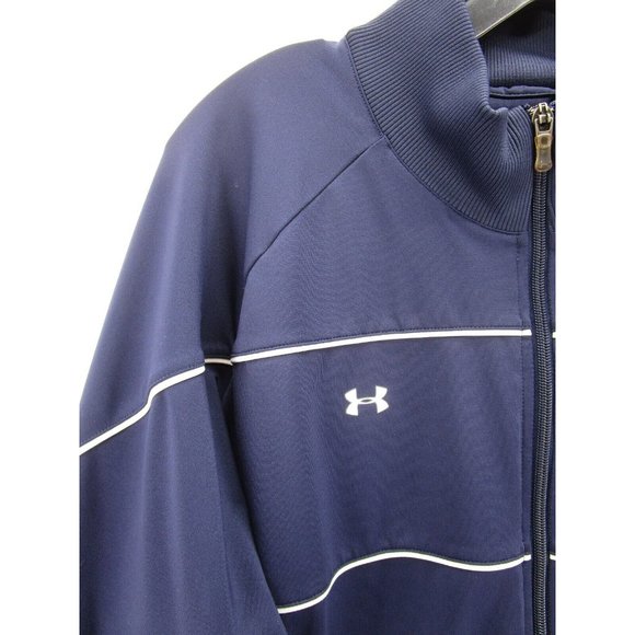 Under Armour Jacket Large Track Coat Softshell Active Full Zip Lined - Picture 4 of 12